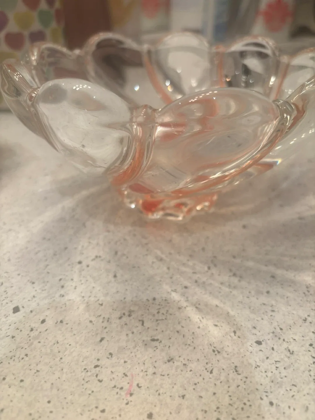 Decorative Clear Glass Bowl image indicator(2)