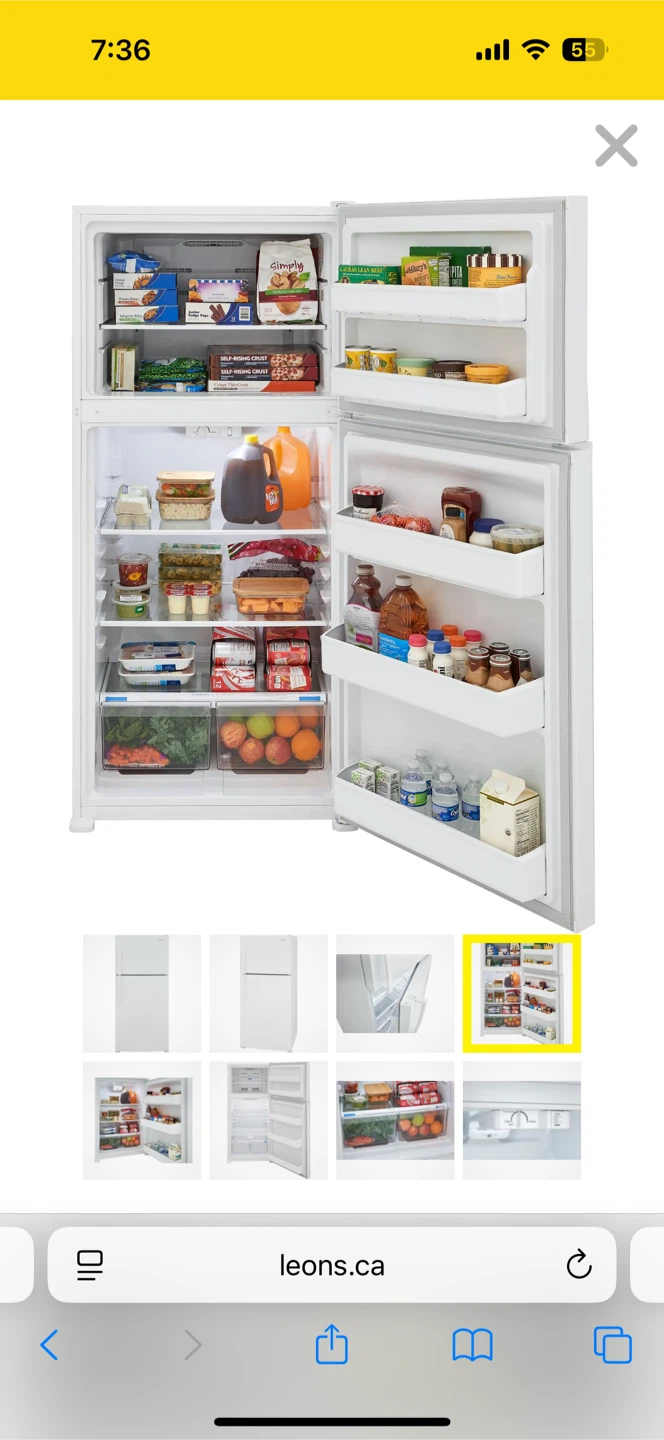Frigidaire 30-inch Top Freezer Refrigerator - photo 3