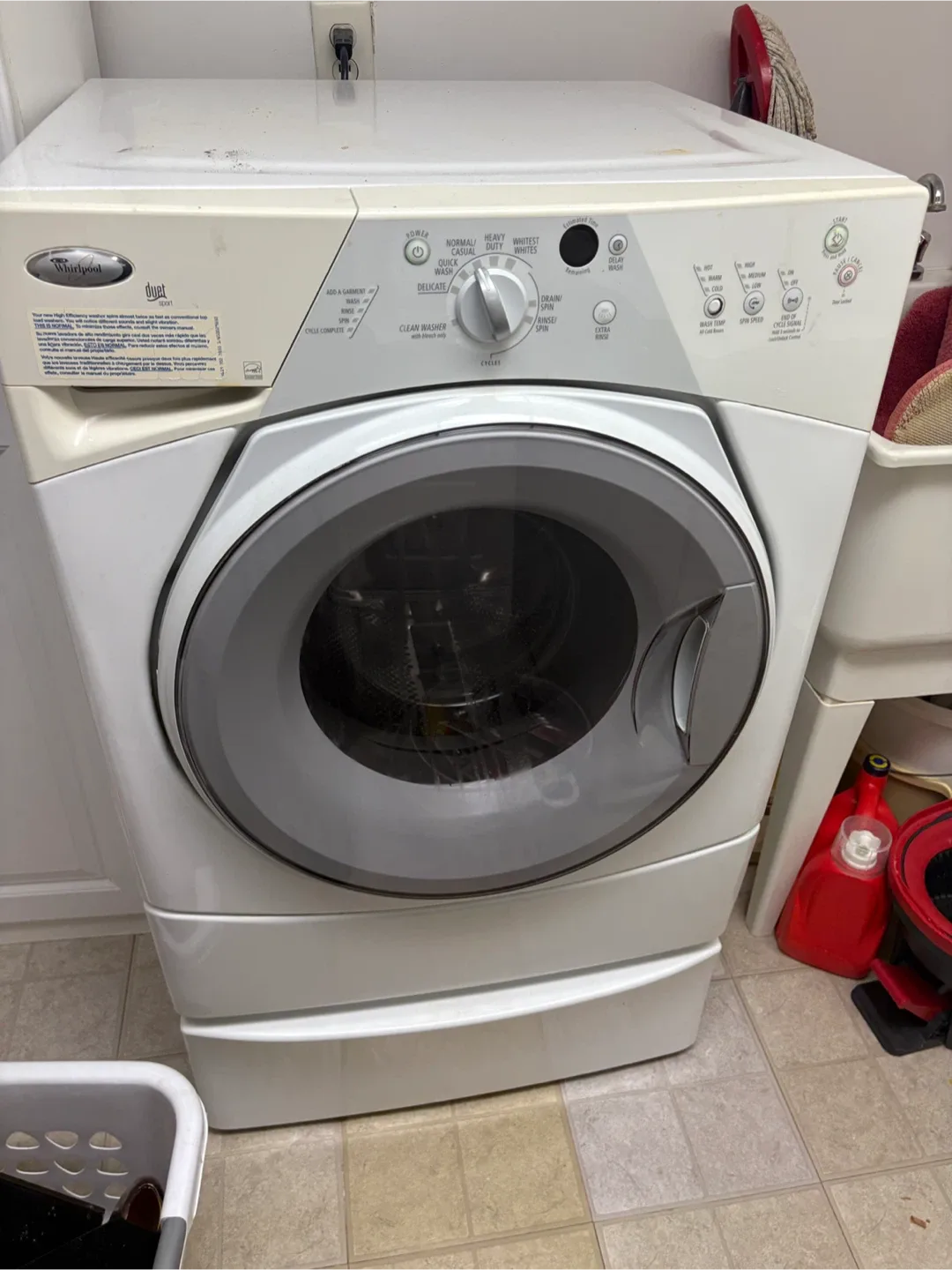 Washer and dryer laundry Set