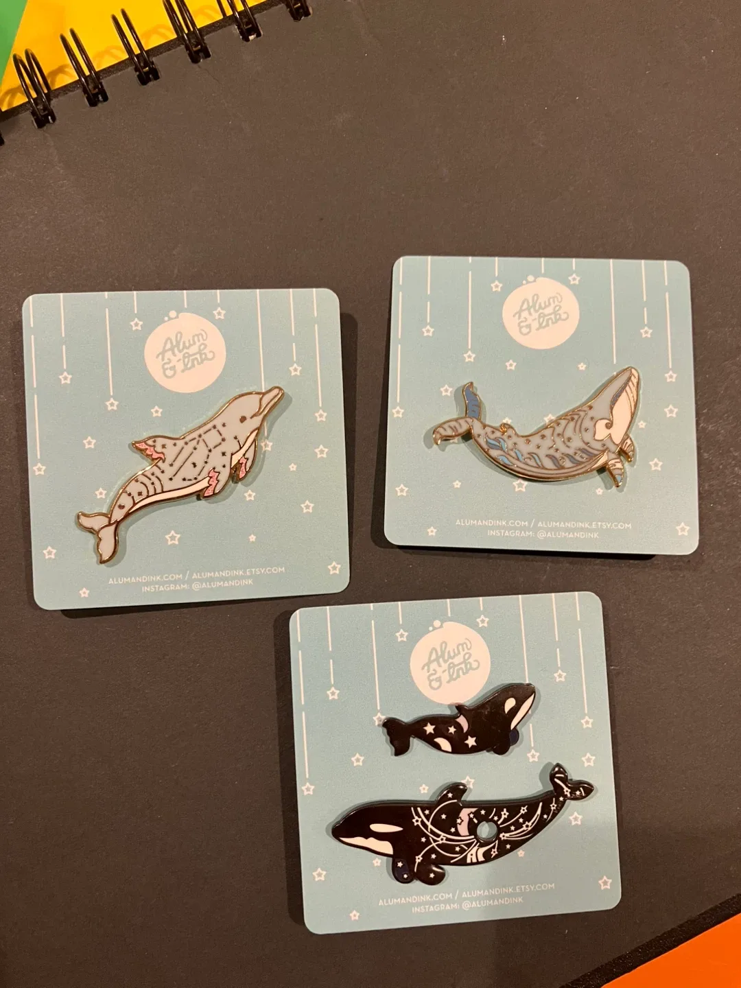 Ocean Life Constellation Enamel Pins image indicator(3)