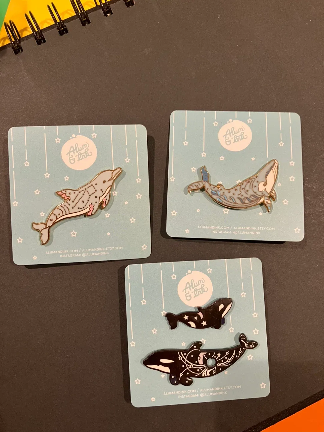 Ocean Life Constellation Enamel Pins image indicator(2)