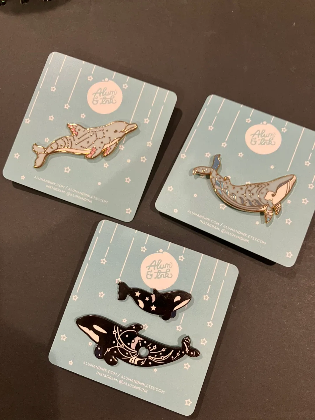 Ocean Life Constellation Enamel Pins image indicator(8)