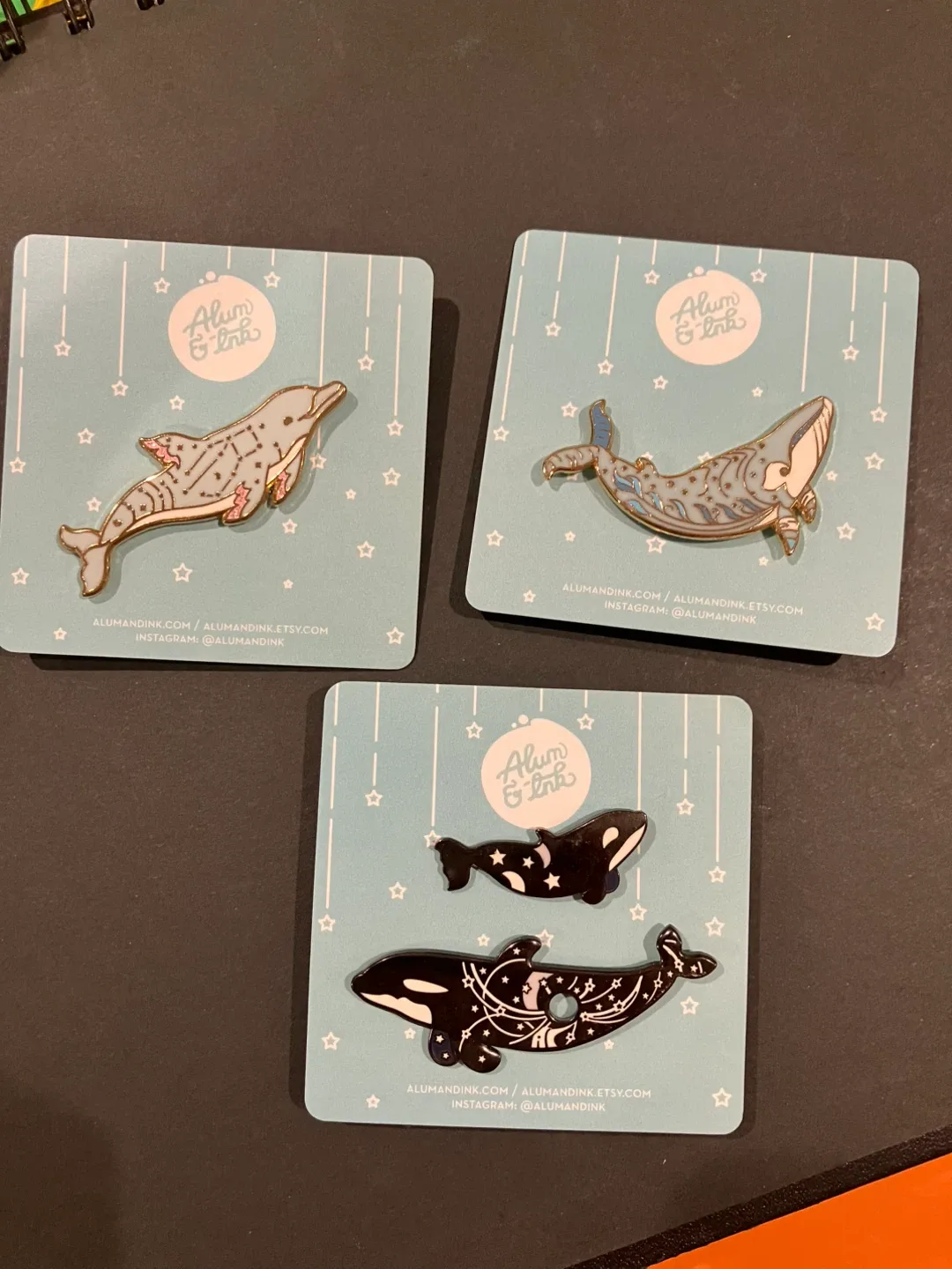 Ocean Life Constellation Enamel Pins image indicator(9)