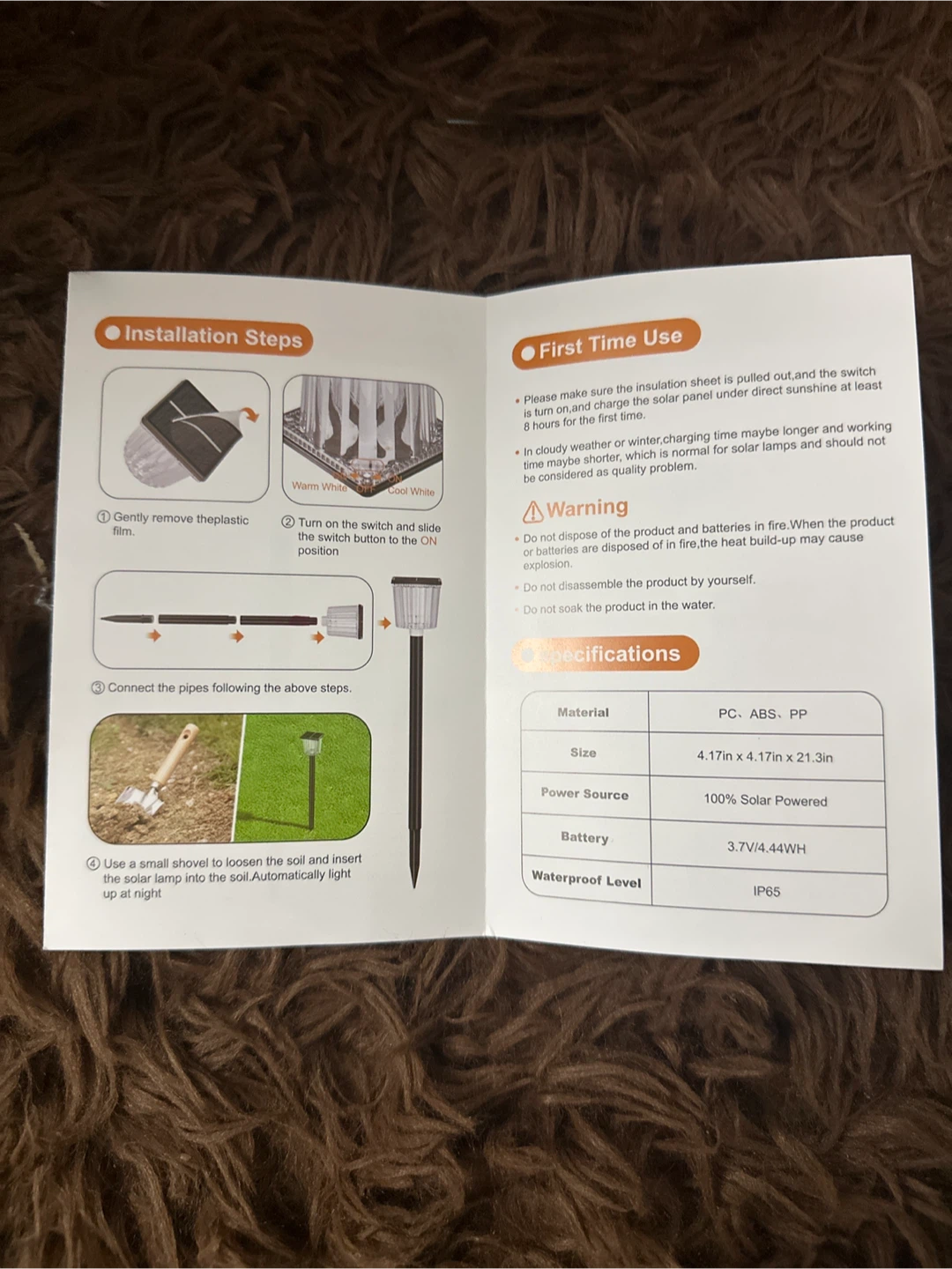 New Solar Pathway Lights, Waterproof-New in box - photo 2