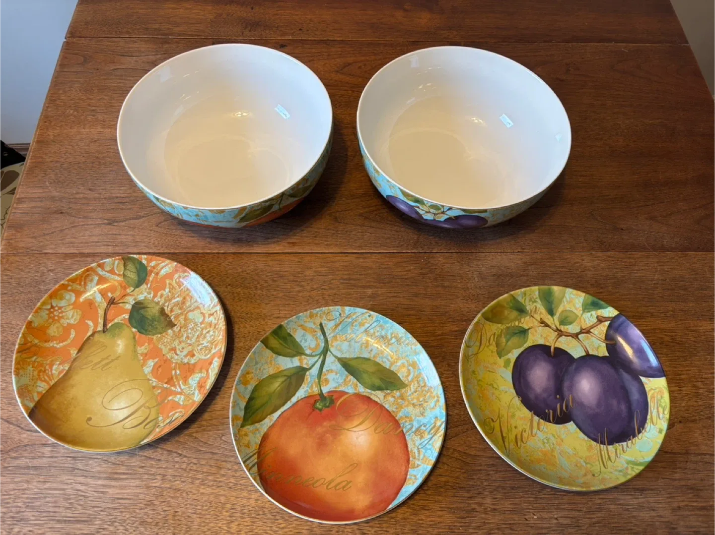 Certified International Fruit Bowl & Plate Set image indicator(2)