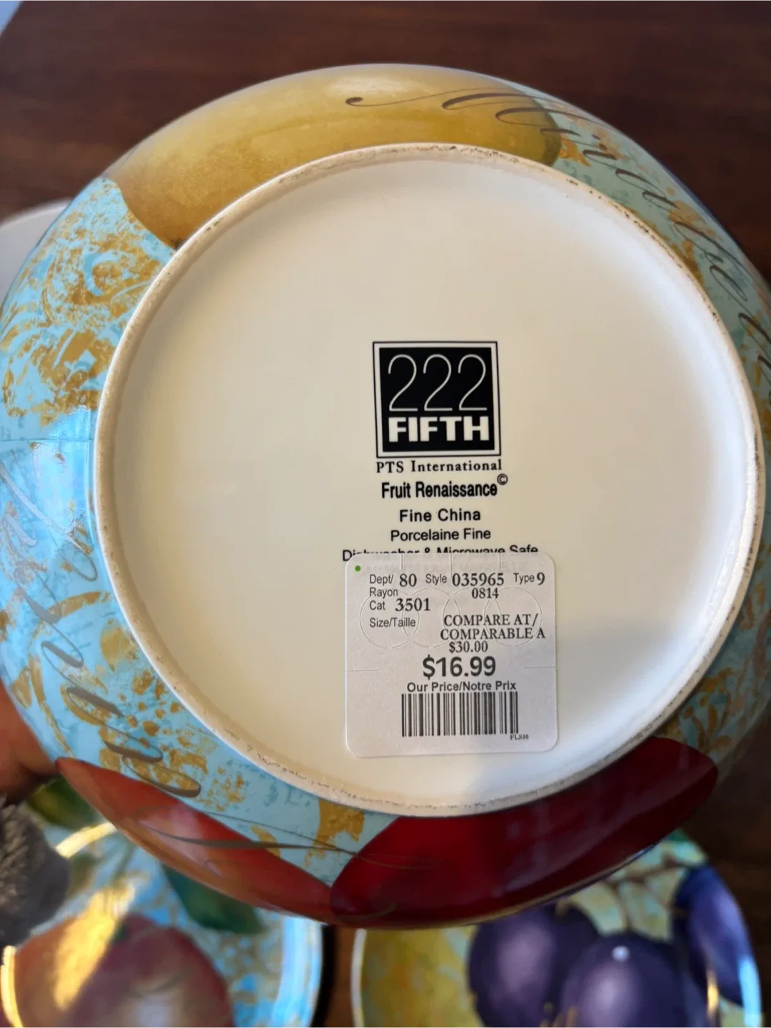 Certified International Fruit Bowl & Plate Set image indicator(6)