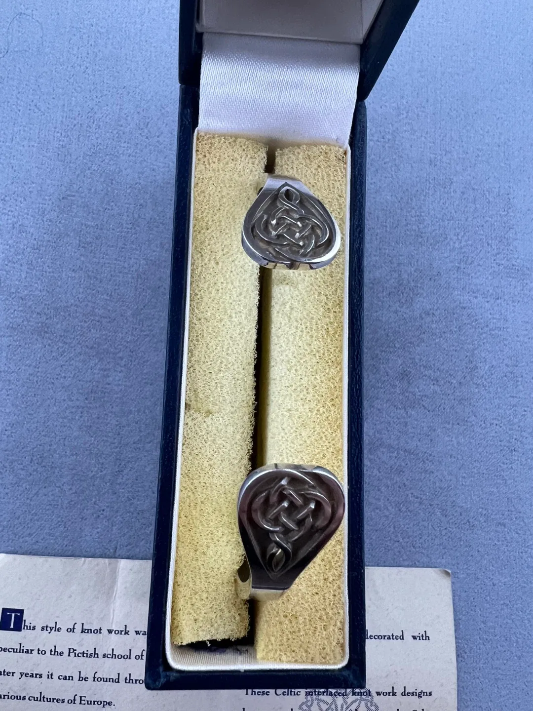 Vintage Silver Celtic Cuff Bracelet image indicator(4)