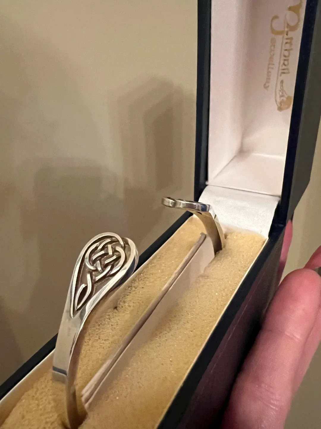 Vintage Silver Celtic Cuff Bracelet