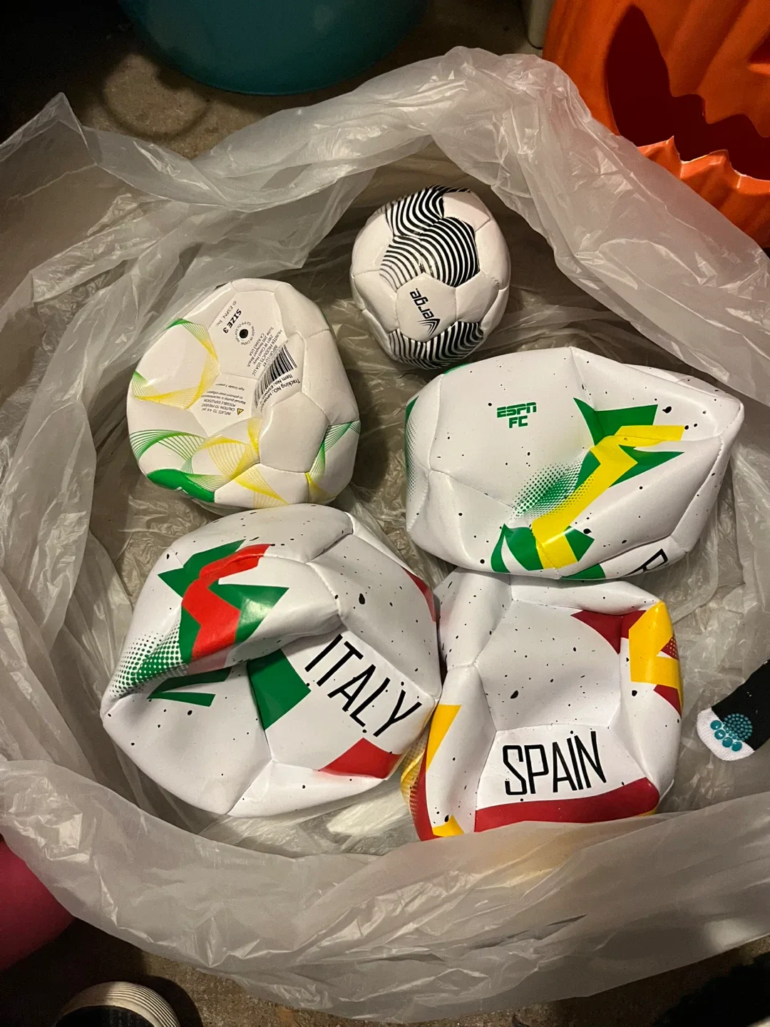 Lot of Soccer Balls - Italy, Spain, ESPN FC image indicator(3)