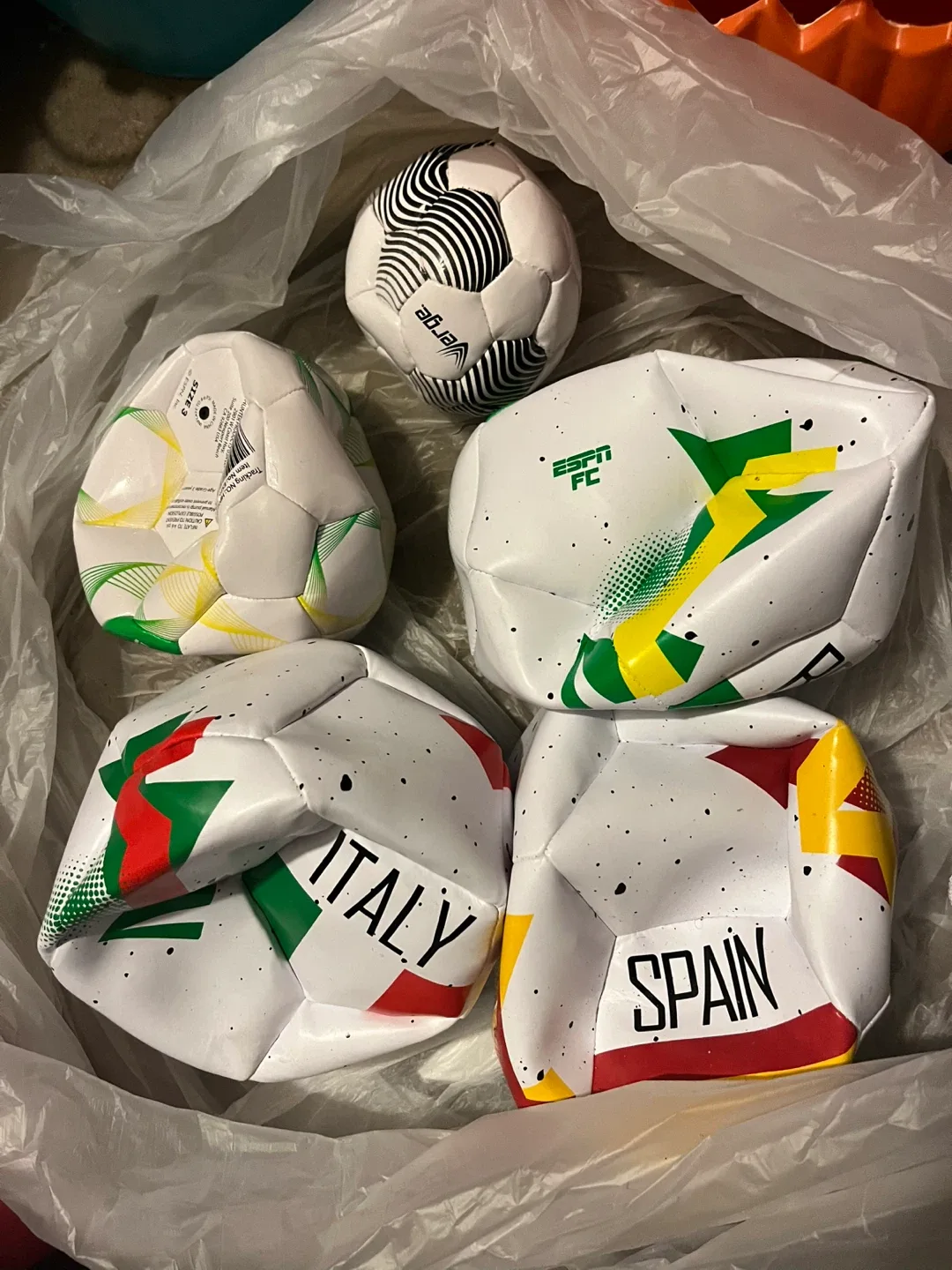 Lot of Soccer Balls - Italy, Spain, ESPN FC image indicator(4)