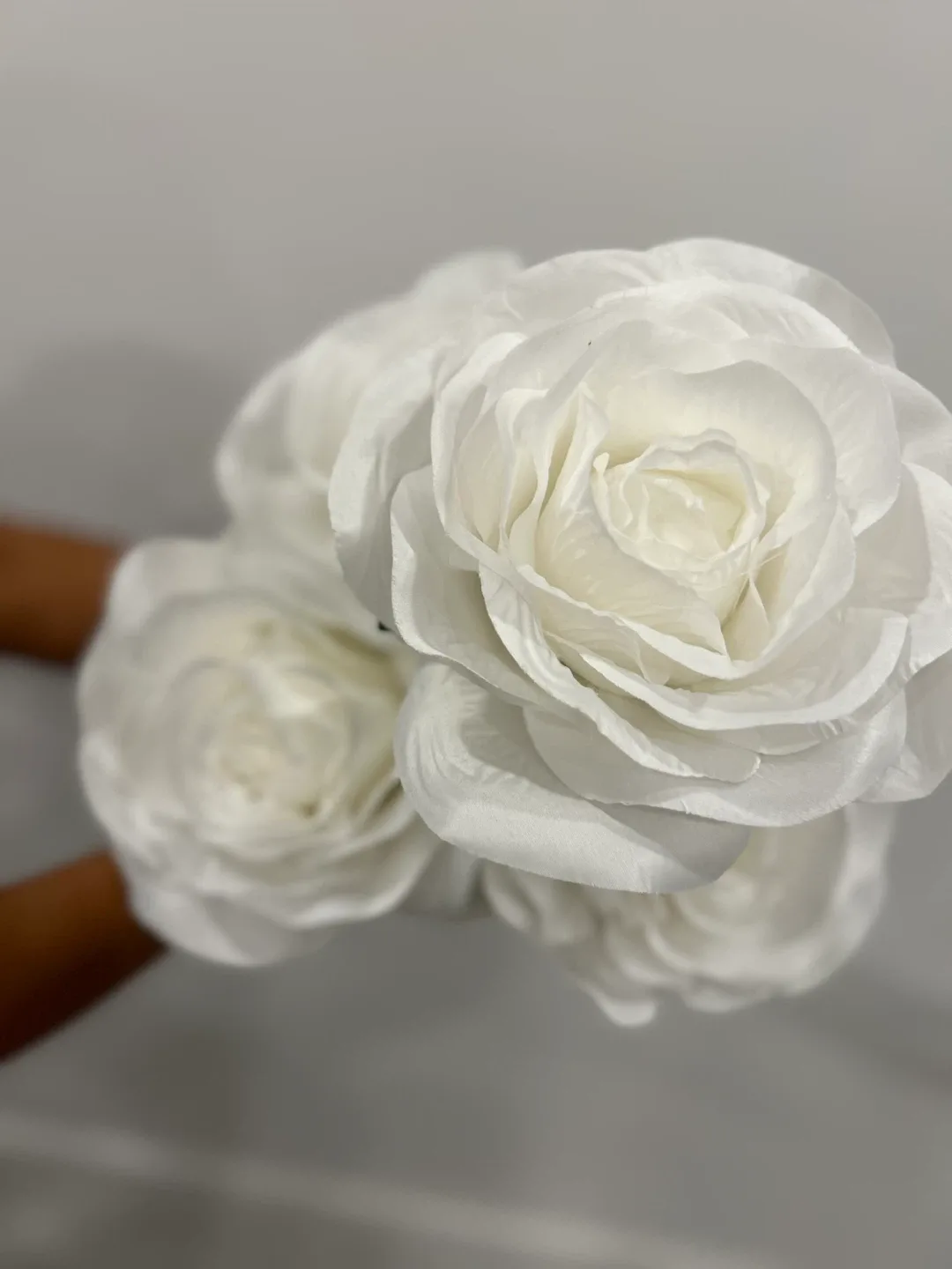 Artificial White/Ivory Roses - 12 pack image indicator(4)