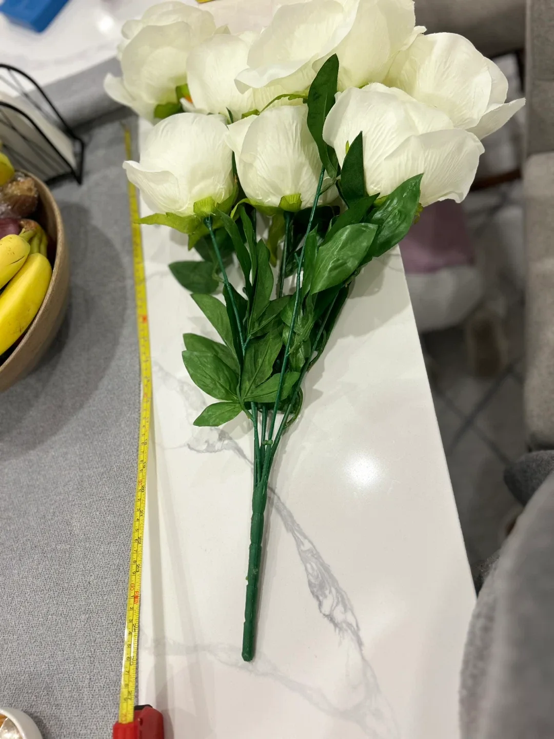 Artificial White/Ivory Roses - 12 pack image indicator(6)