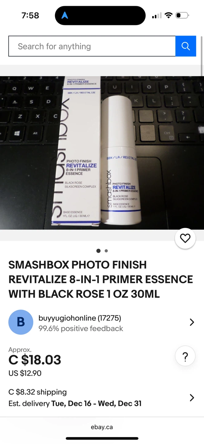 BN Smashbox Photo Finish Revitalize 8-in-1 Primer Essence - photo 2
