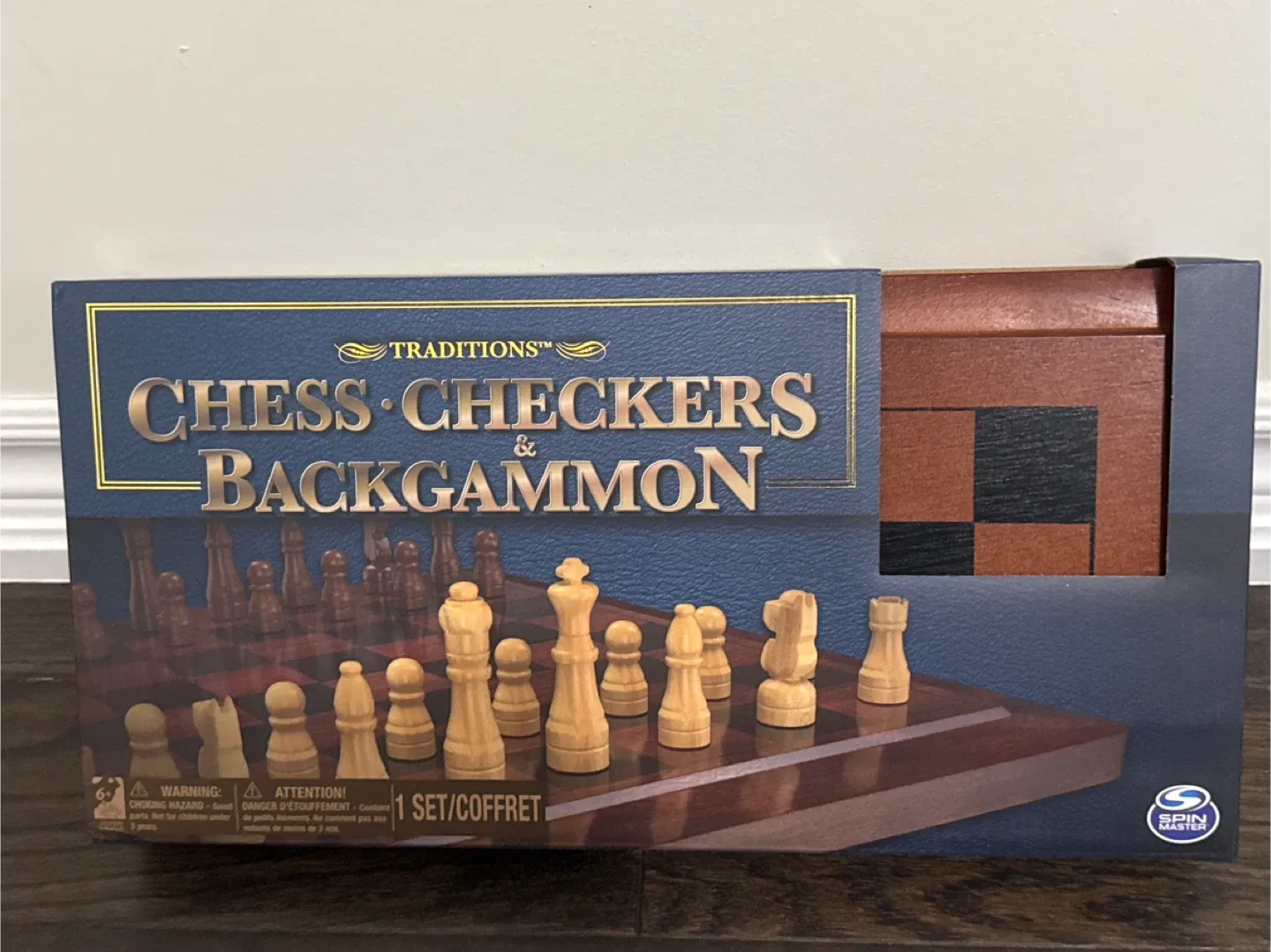 New Traditions Chess, Checkers & Backgammon Set