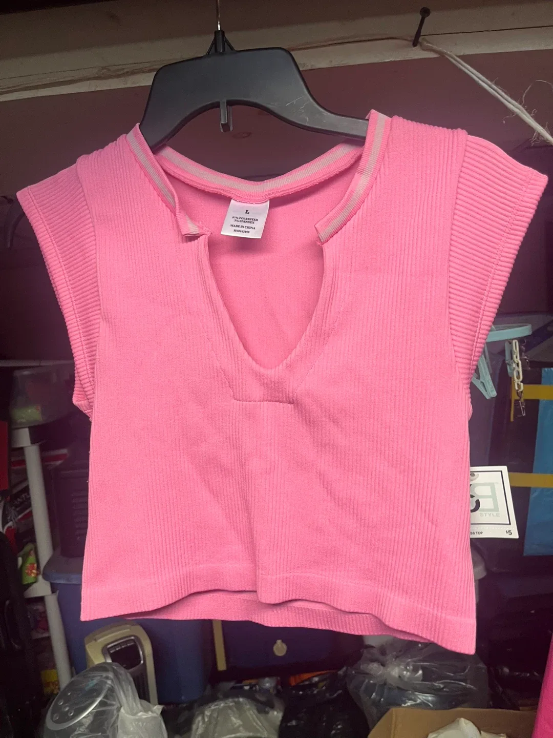 Brandy Melville Pink Floral T-Shirt image indicator(2)