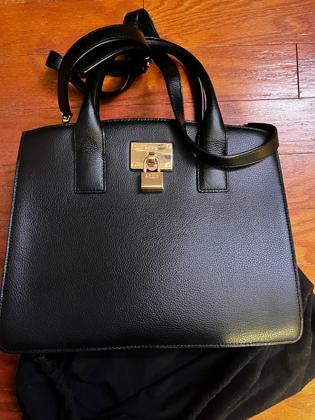 DKNY Black Leather Handbag