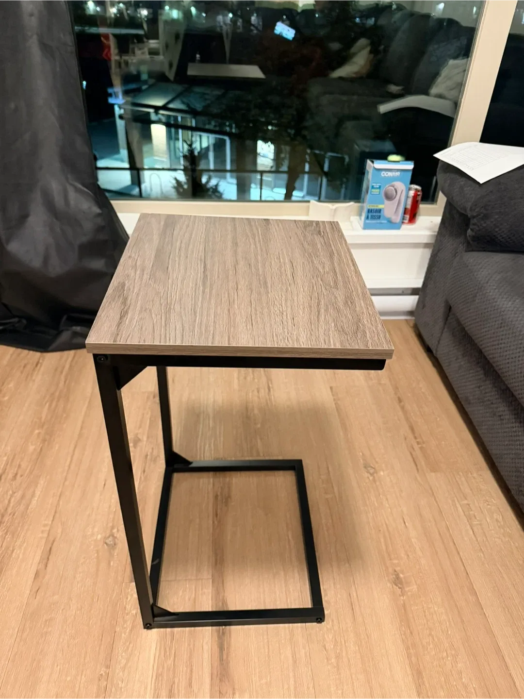 Side Table with Metal Frame