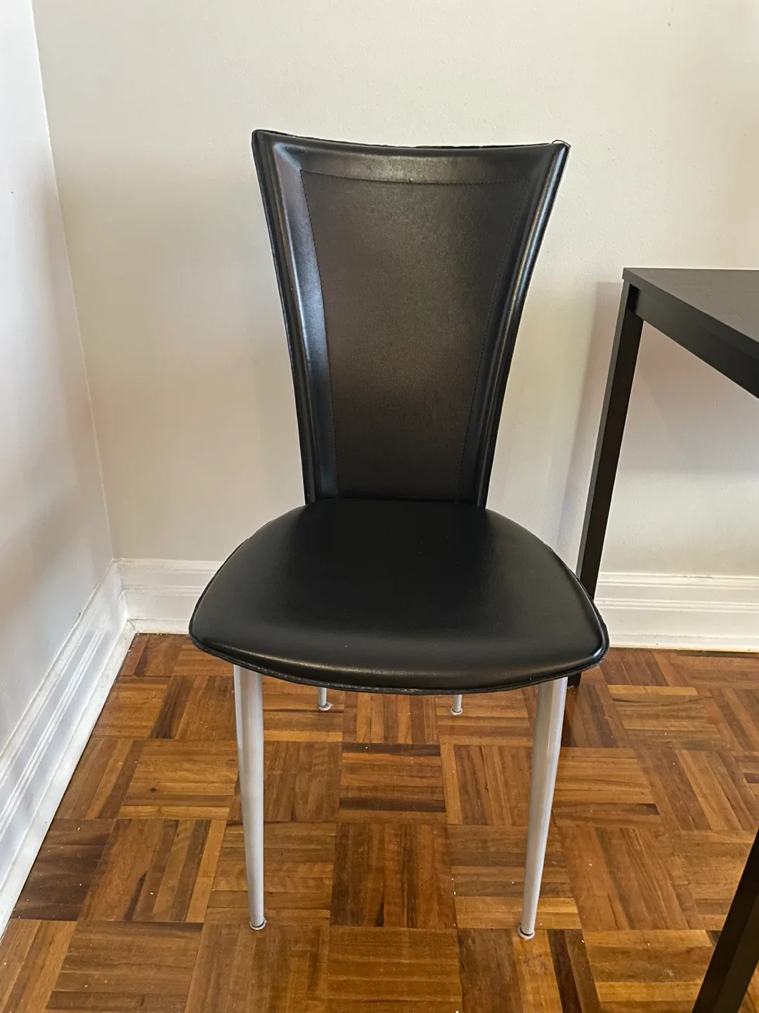 Black Dining Room Table and Two Chair Set image indicator(2)