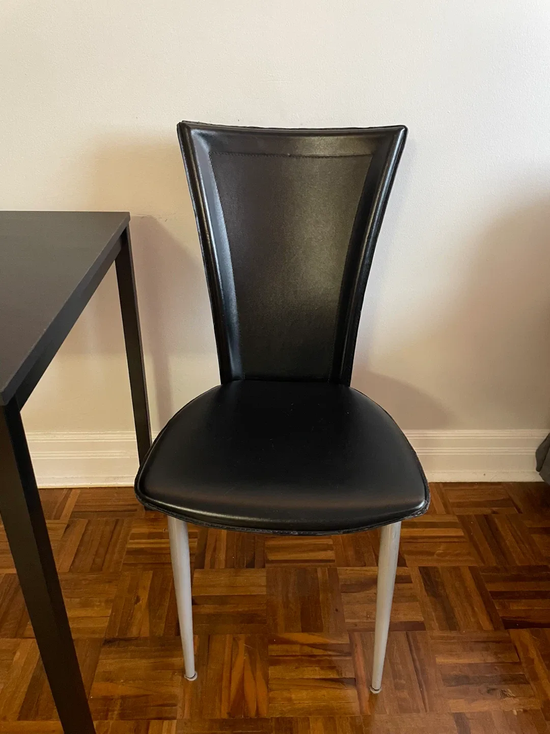 Black Dining Room Table and Two Chair Set image indicator(3)