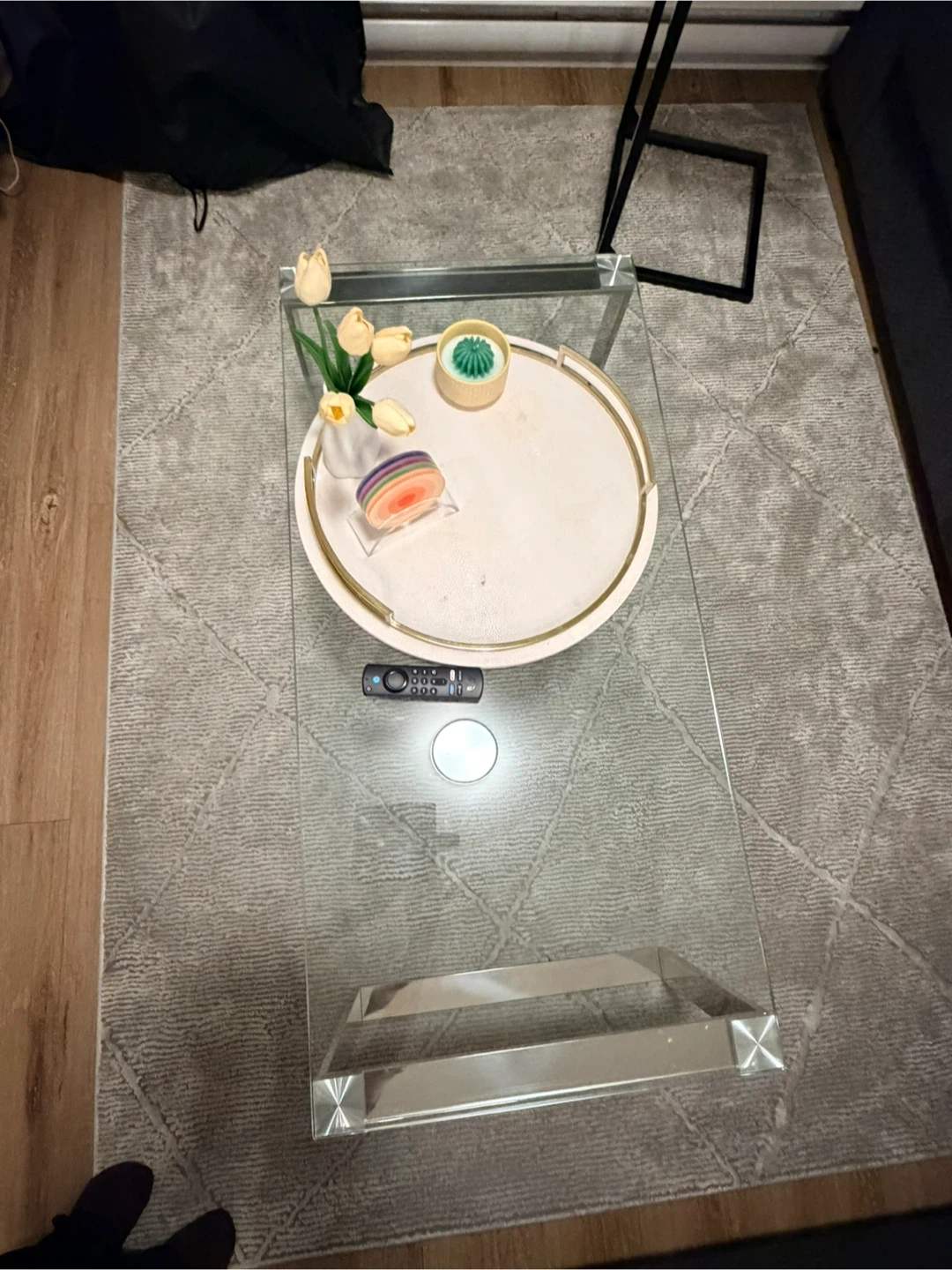 Glass Top Coffee Table - photo 3