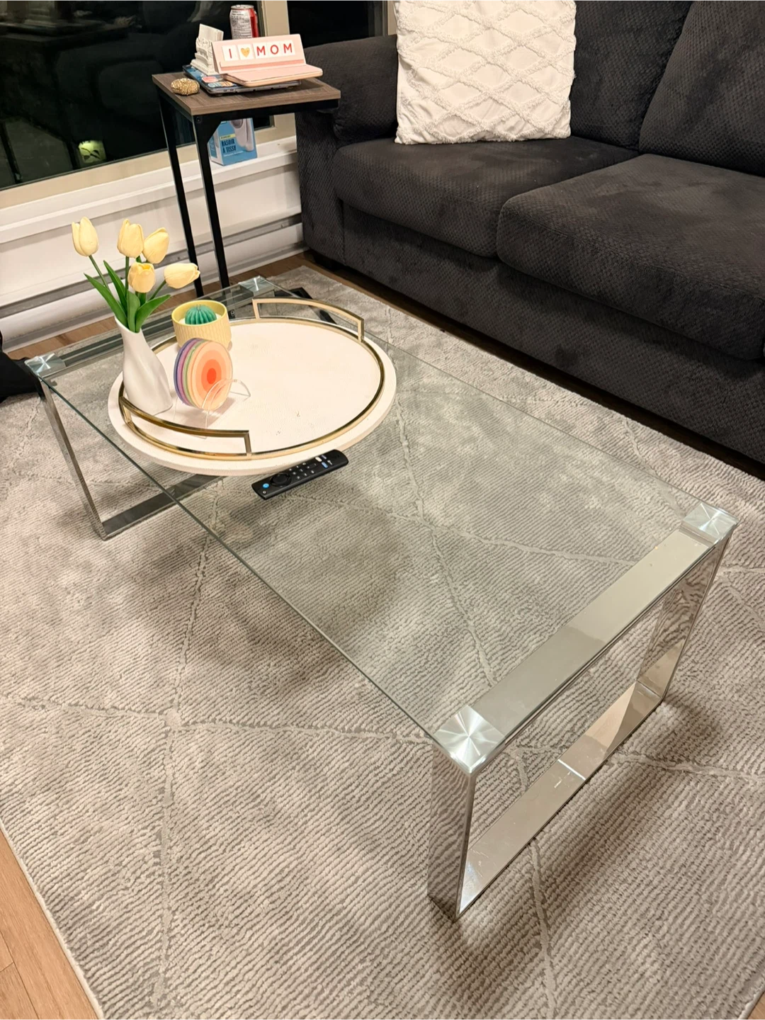 Glass Top Coffee Table - photo 4