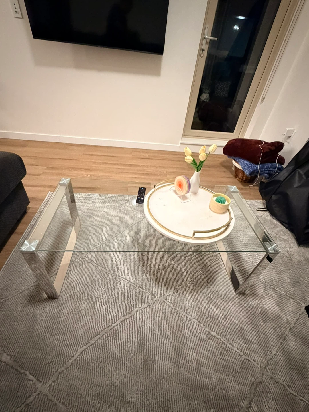 Glass Top Coffee Table - photo 2