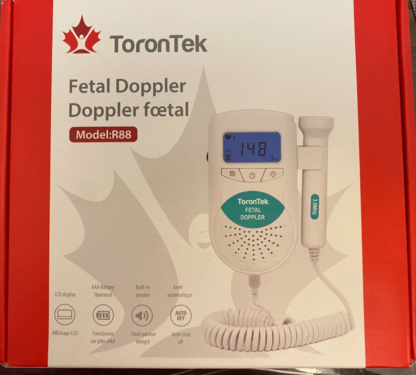 ToronTek Fetal Doppler R88 - Like New! - photo 2