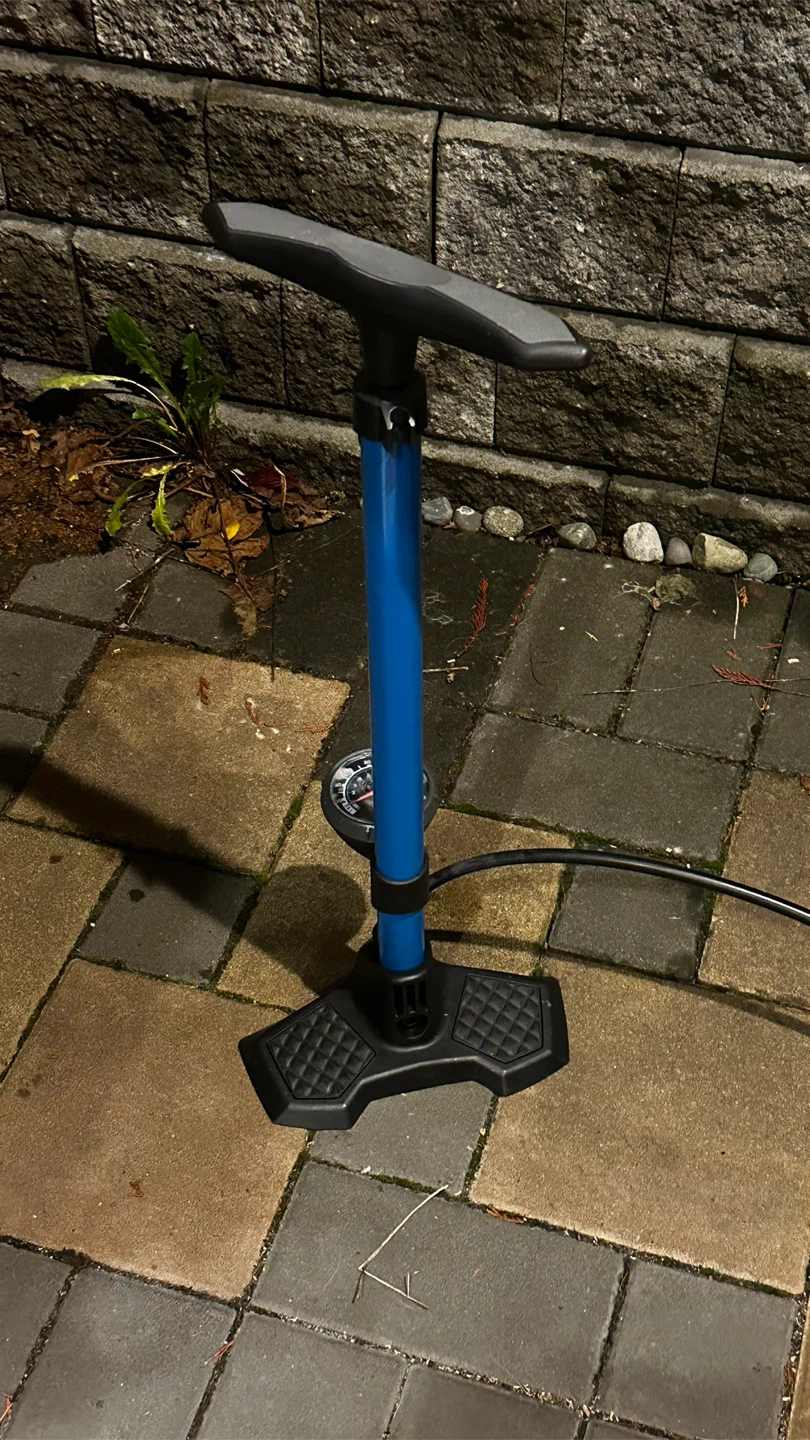 CCM Blue Bike Floor Pump