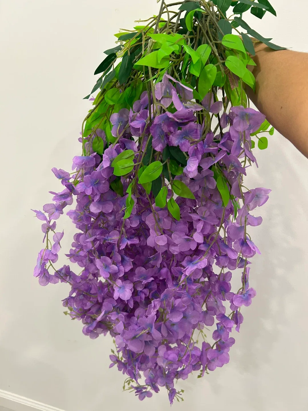 Purple Wisteria Artificial Hanging Flowers - 12 Pack image indicator(2)