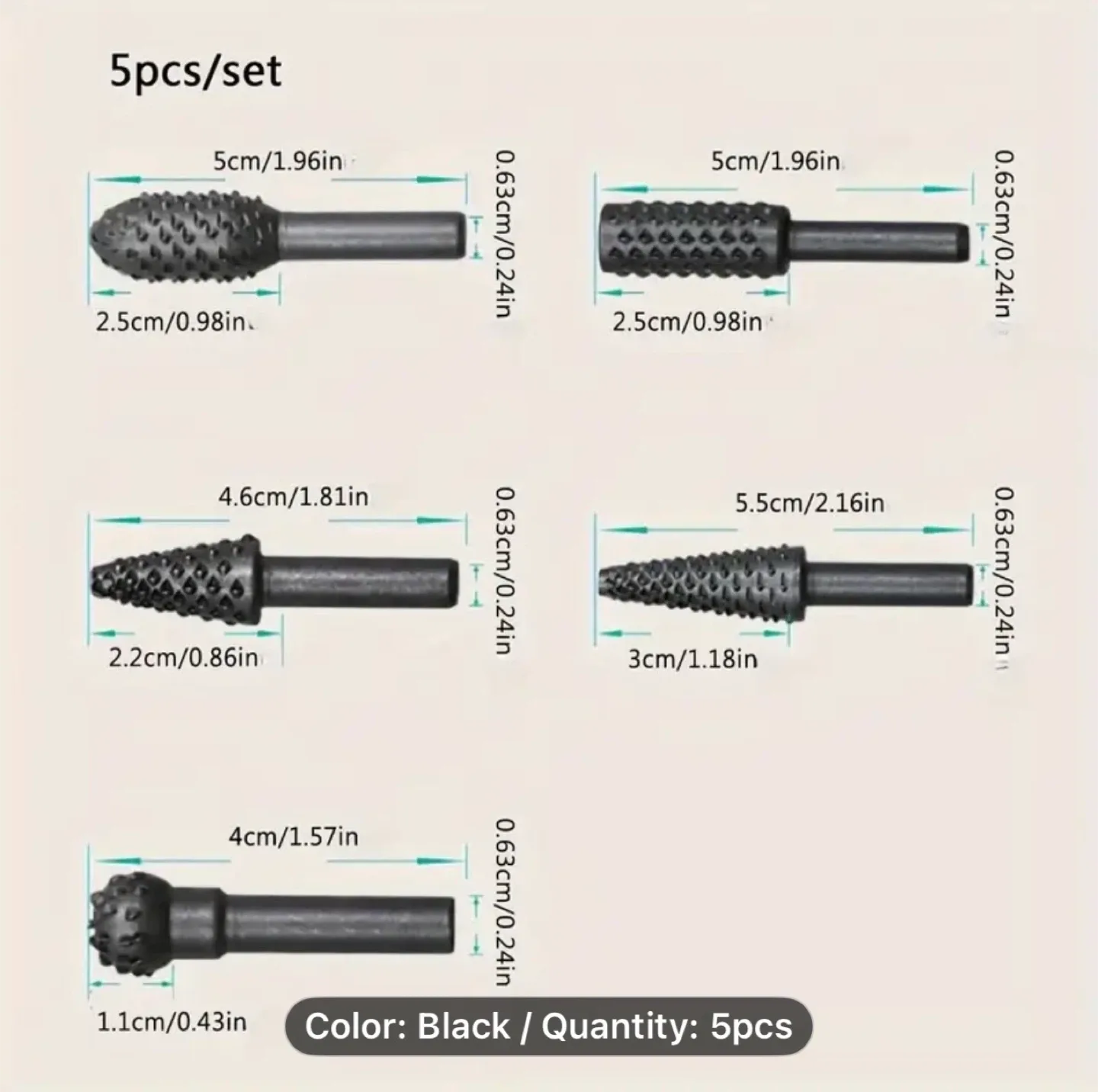 5pcs/set Woodworking Special-shaped Rotary image indicator(5)