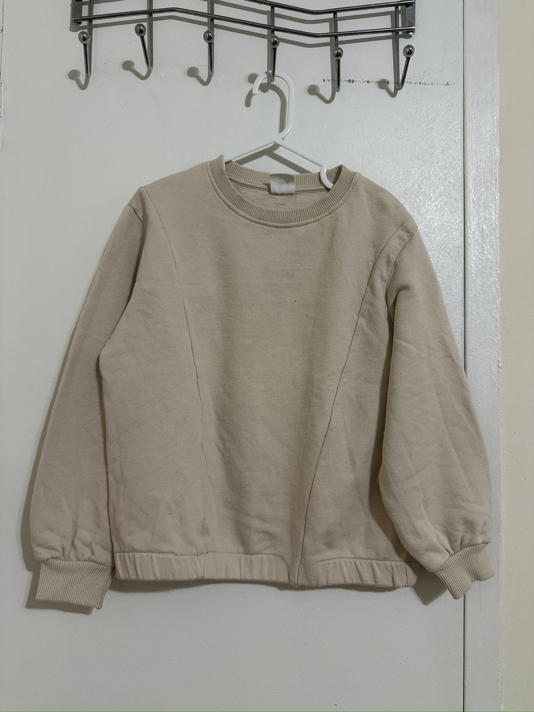 Zara Beige Crewneck Sweatshirt