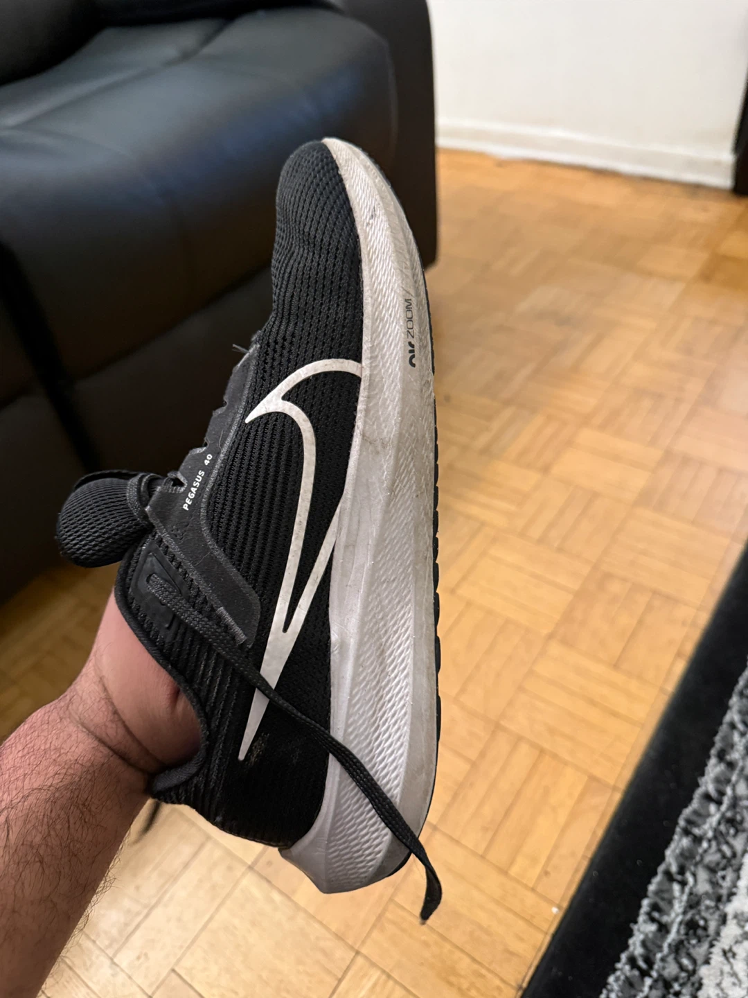 Nike Pegasus 40 Black, Size 11