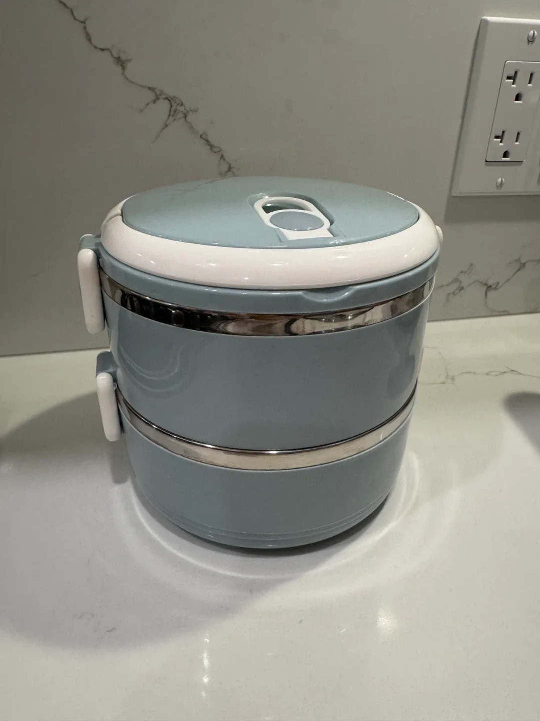 Blue Stainless Steel Bento Lunch Box