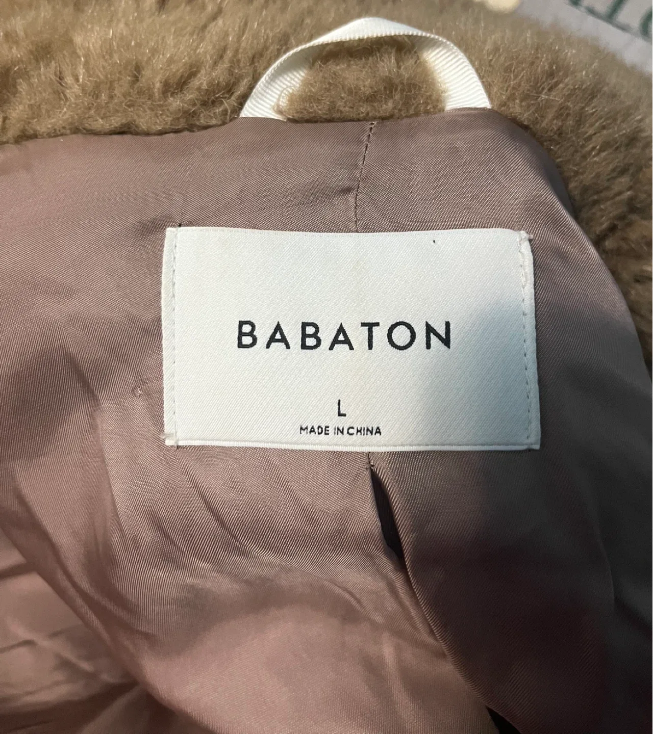 Babaton Teddy Coat - Size L image indicator(4)