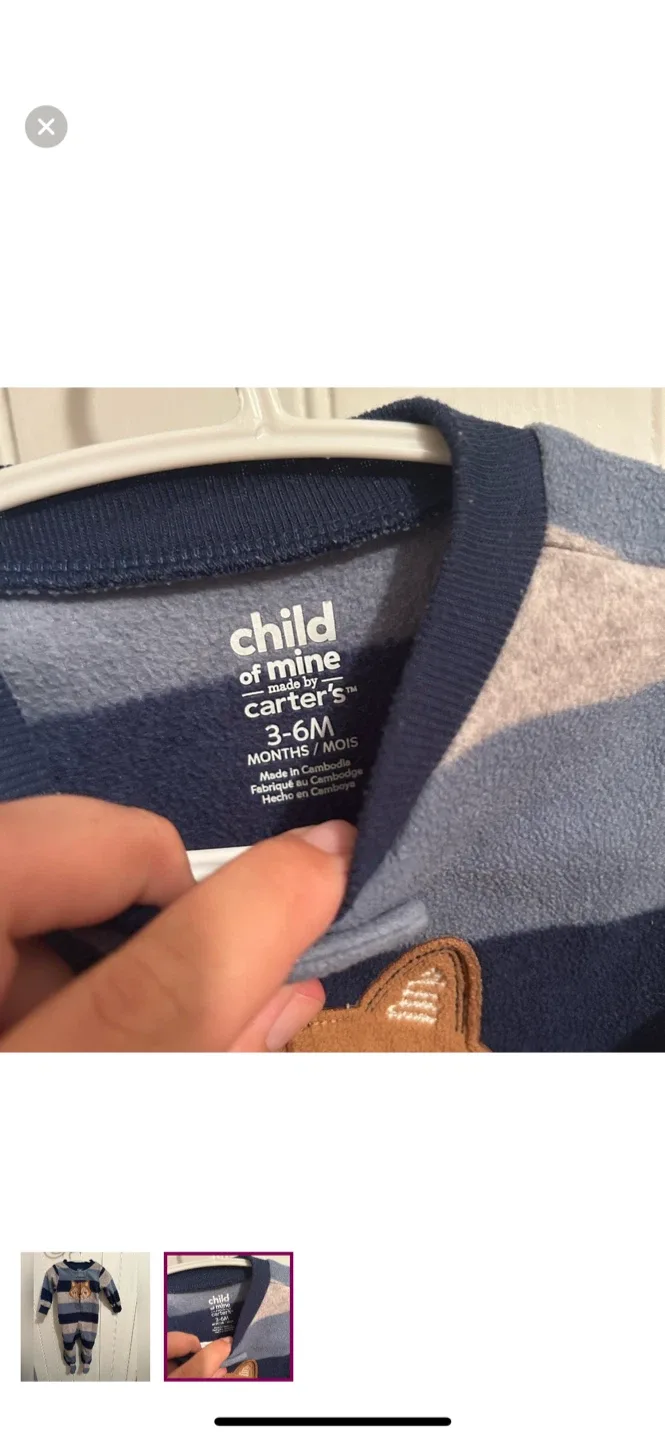 Child of Mine Carter's 3-6M Onesie image indicator(2)