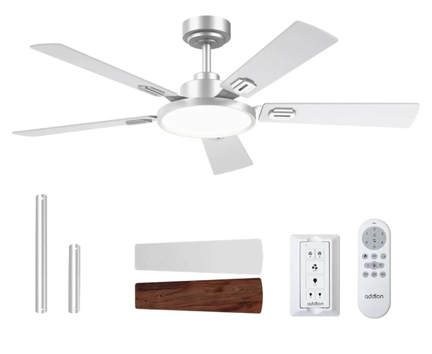Addlon 52-inch Ceiling Fan with Light & Remote
