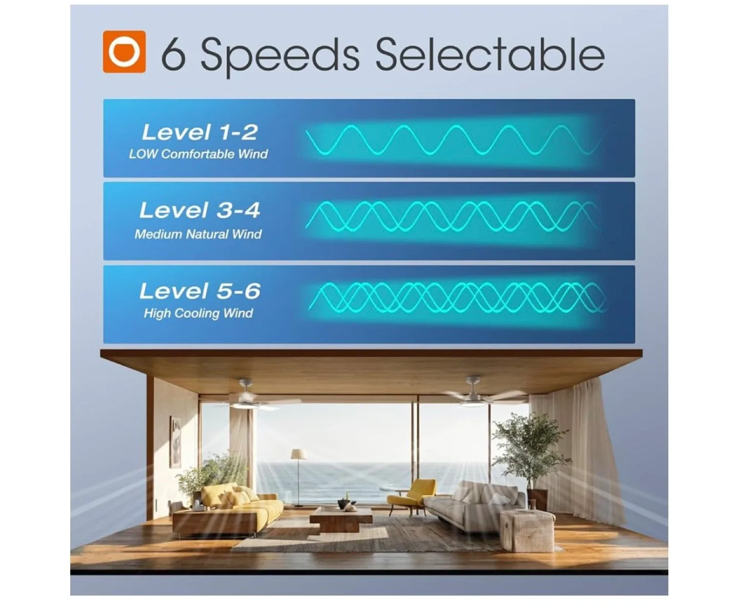 Addlon 52-inch Ceiling Fan with Light & Remote image indicator(4)