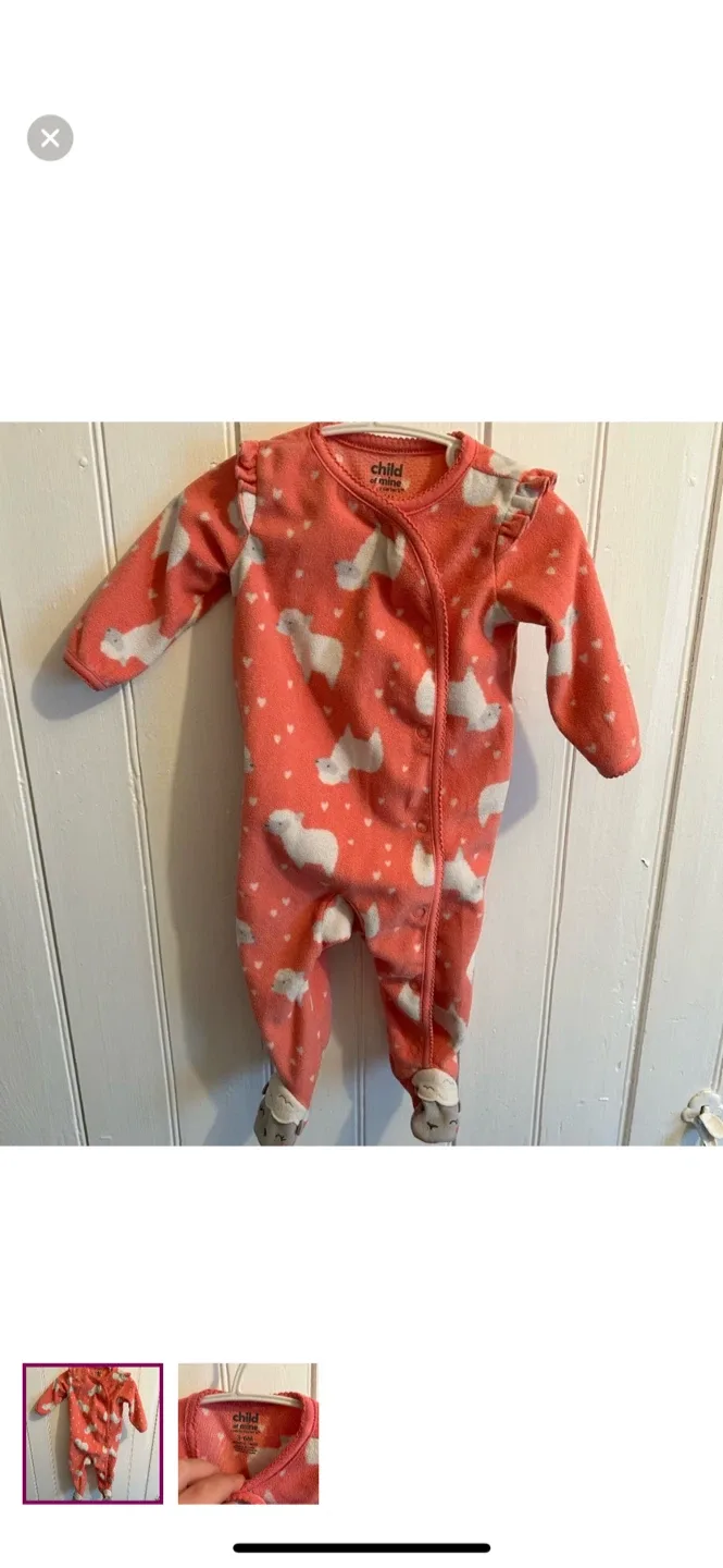 Child of Mine 3-6M Fleece Sleeper