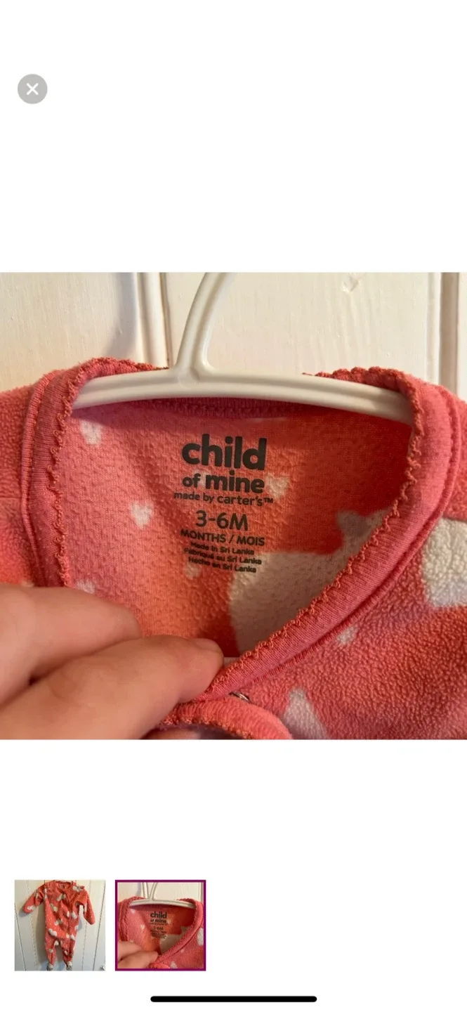 Child of Mine 3-6M Fleece Sleeper image indicator(2)