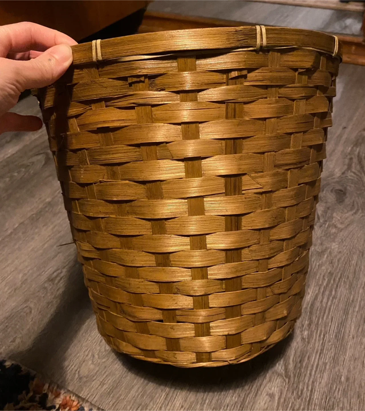 Wicker Wastepaper Basket
