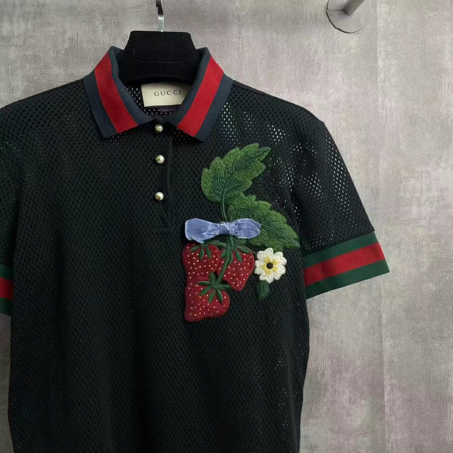 Gucci Strawberry Polo Shirt