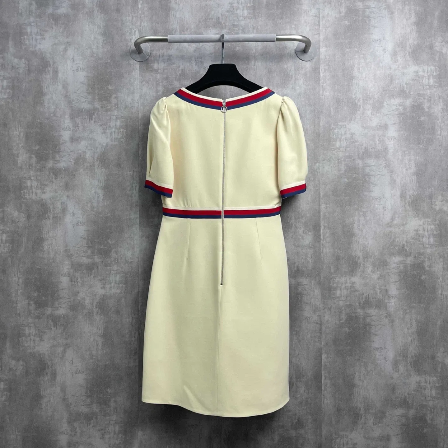 Gucci Cream Dress with Red & Blue Trim image indicator(3)