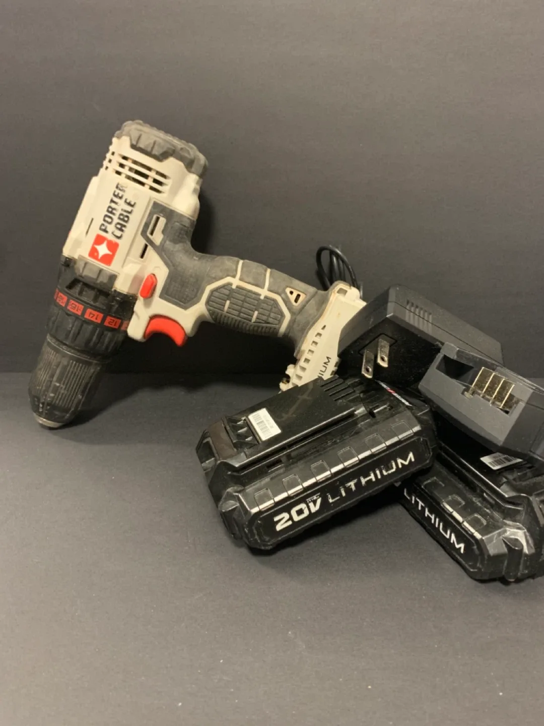 Porter Cable 20V Lithium Drill with 2 Batteries image indicator(2)