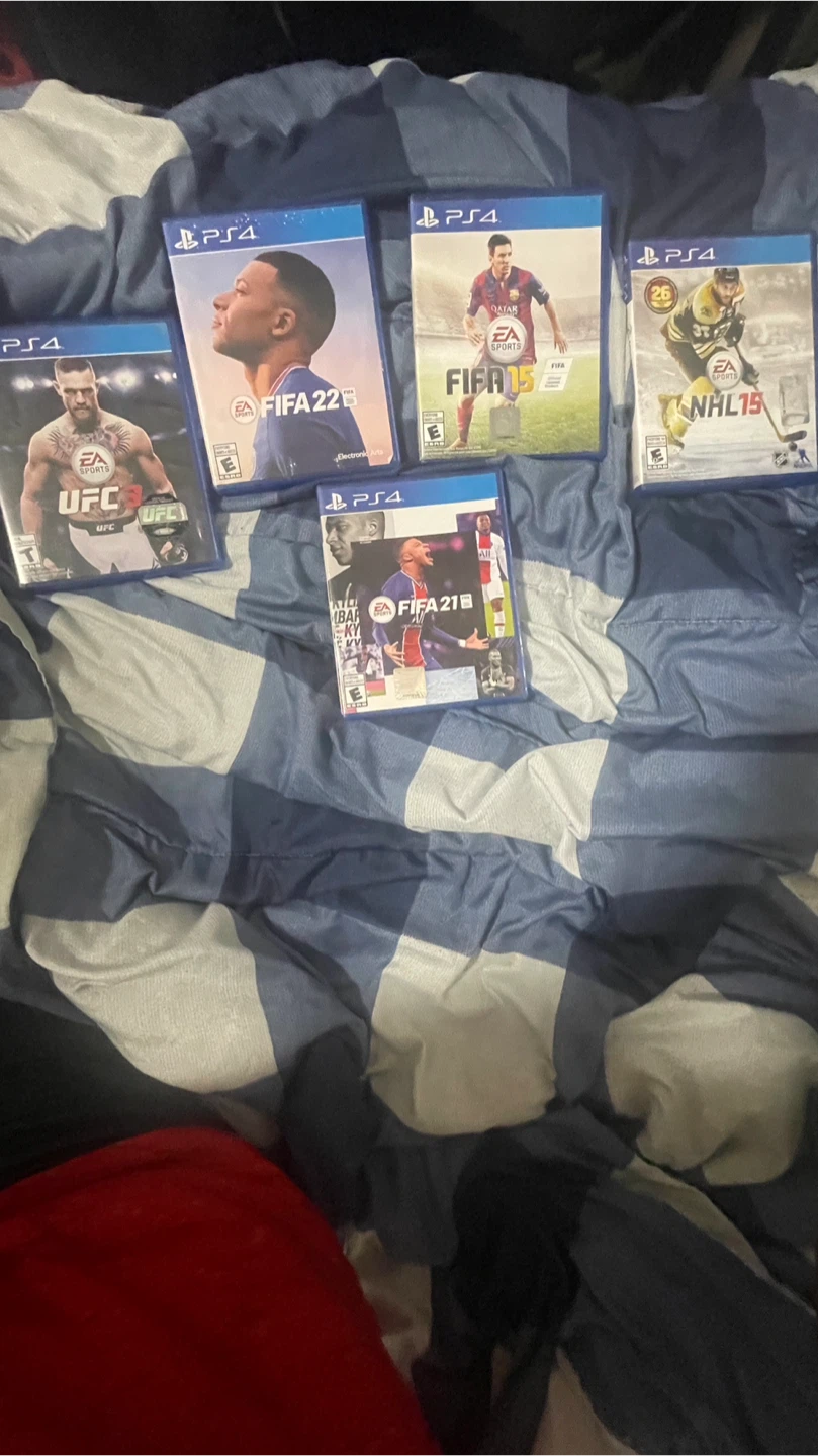 PS4 Game Bundle: UFC, FIFA, NHL