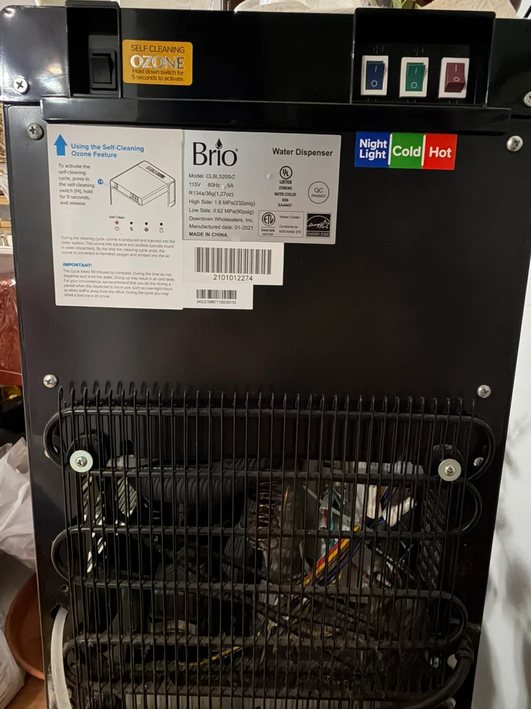 Brio CLBL520SC Water Dispenser image indicator(4)