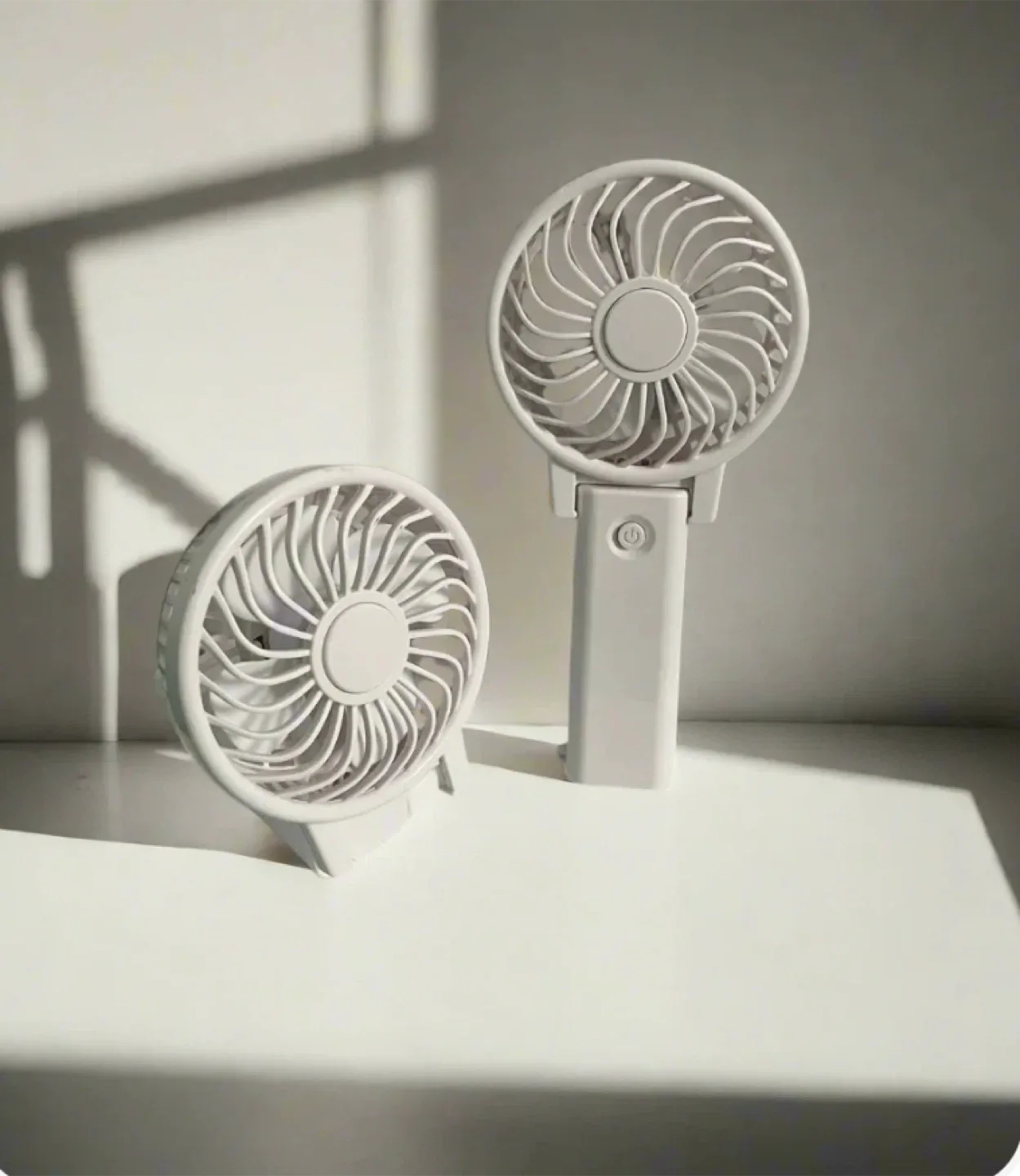 Portable Handheld Fan - White