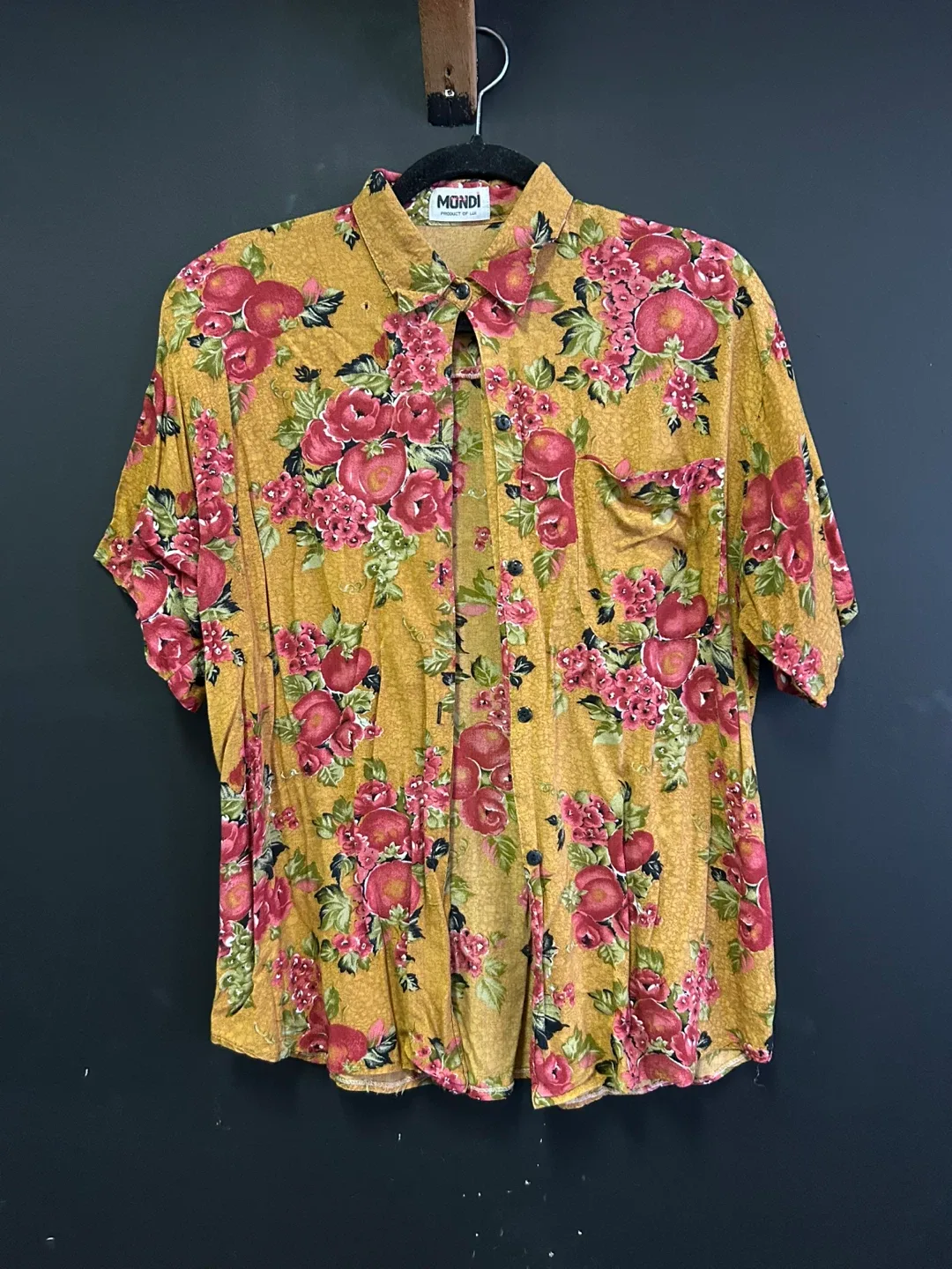 Vintage Mondi Floral Button-Up Shirt