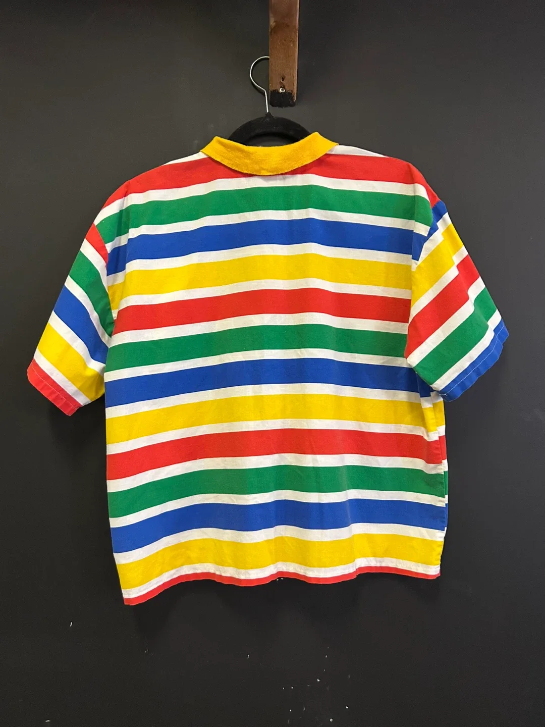 Vintage Cray Magic Striped Polo Shirt image indicator(2)