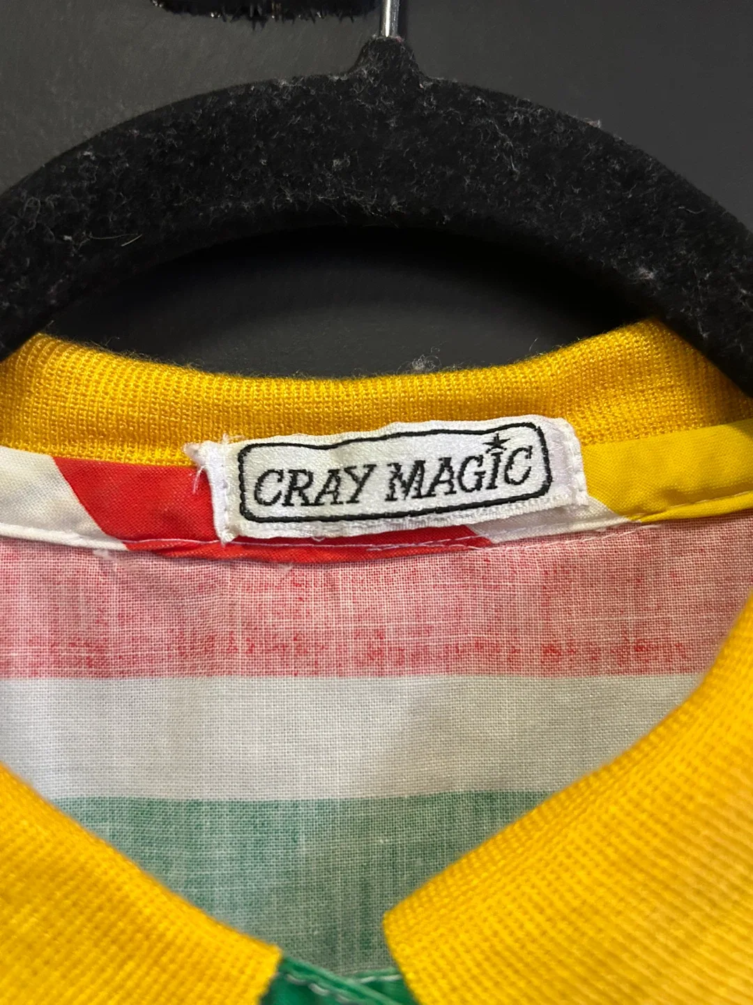 Vintage Cray Magic Striped Polo Shirt image indicator(3)