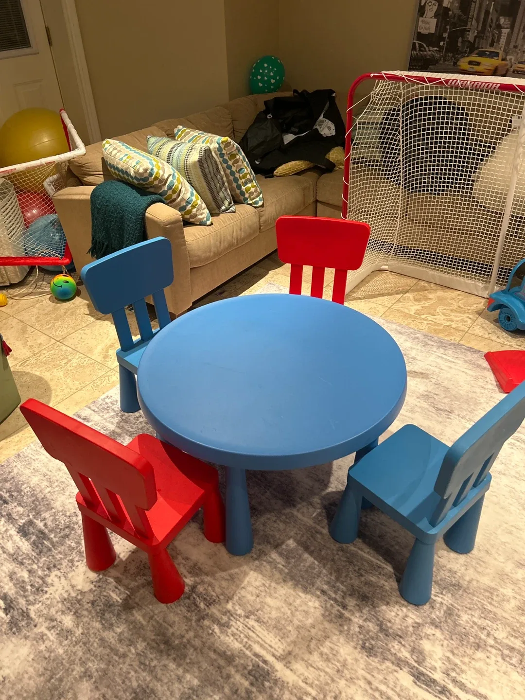 IKEA Mammut Kids Table & Chairs Set